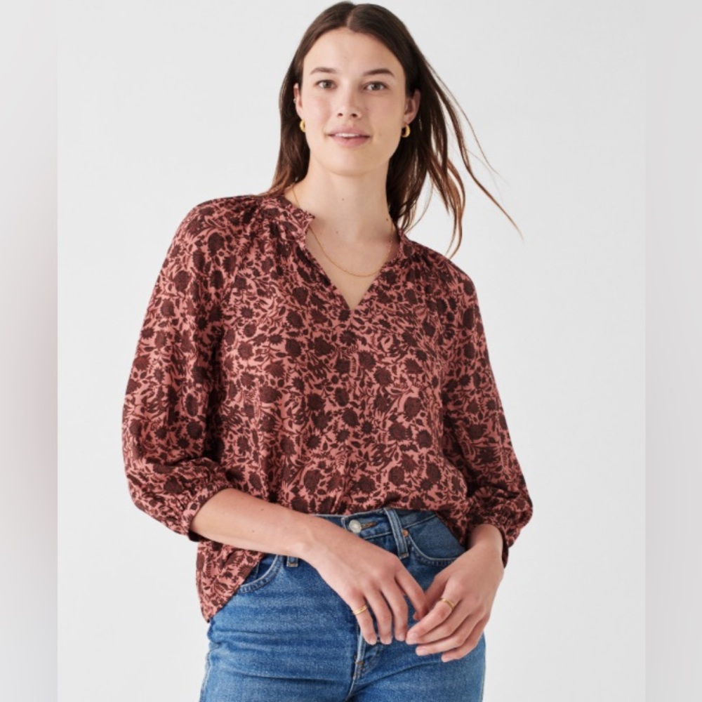 Faherty Portia Top - Montserrat Floral - Montserrat Floral / M